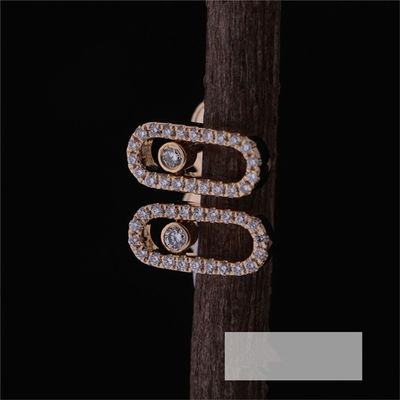 Kwaliteit De Juwelen van luxeparijs voor de Gele Gouden Beweging Uno Diamond Earrings van VrouwenLuxury Jewelry 18K fabriek