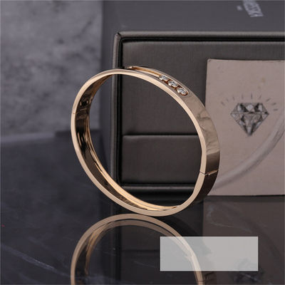 Kwaliteit 18K gele Gouden Luxury Jewelry-Beweging Noa Diamond Bangle Bracelet For Ladies fabriek