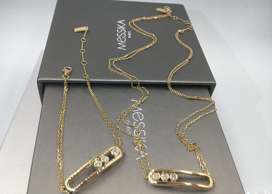 Kwaliteit Van de de Bewegingsarmband van 18K de Gele Gouden Parijs van vrouwen Grote Grootte met VVS-Diamanten fabriek